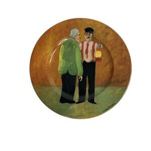 Guy Buffet Tuscan Storefronts Salad Plate Vinter Chianti 8 Inch